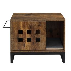 Cat Litter Box Enclosure Multi-functional Cat House Decorative Cat House Side Table Furniture Privacy Cat Hidden Washroom Cat Home Indoor Rustic