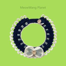Handmade Knit Pet Scarf Cozy Neck Warmer For Cats Small Dogs Soft Crochet Scarf Luxury Pet Gift (Option: M)